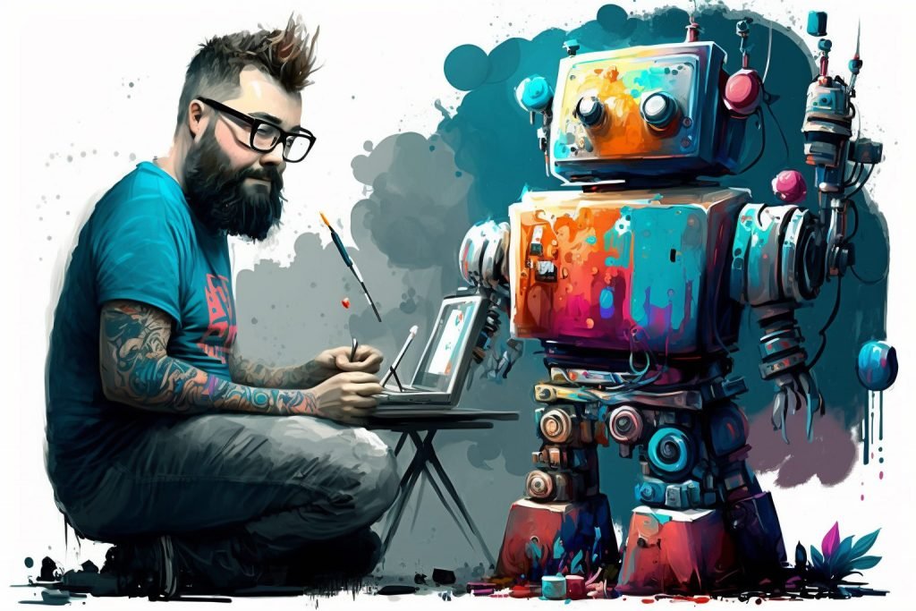 artiste-peintre-qui-s-aide-de-l-intelligence-artificielle-pour-exploiter-les-tendances-du-marche-de-l-art Artiste peintre assisté par intelligence artificielle pour développer sa carrière artistique et exploiter les nouvelles tendances du marché de l'art